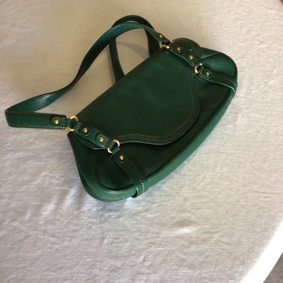 Cole Hahn Handbags - Cole Haan green leather bag.